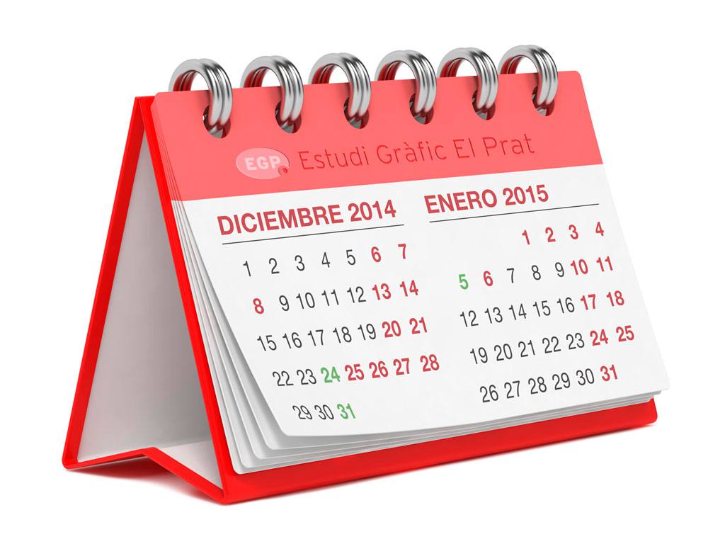 calendario festivos navidad egp